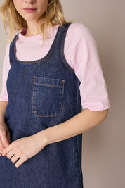 Abito a trapezio in denim