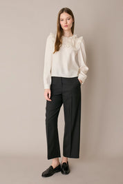 Pleated Wool Trousers