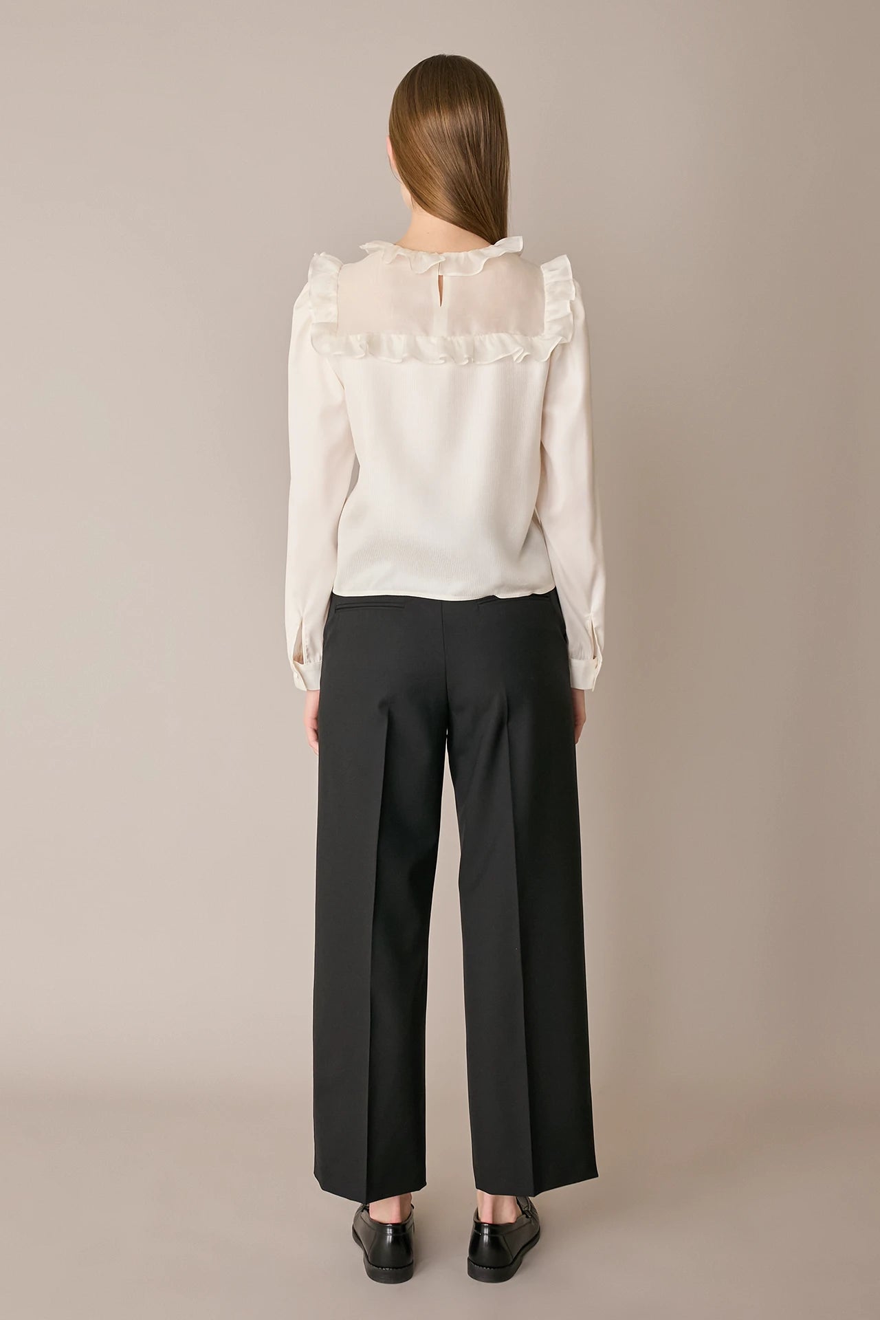 Pleated Wool Trousers
