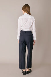 Pleated Wool Trousers