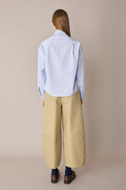 Camicia boxy con colletto volant