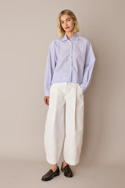Camicia boxy in cotone