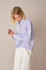 Camicia boxy in cotone
