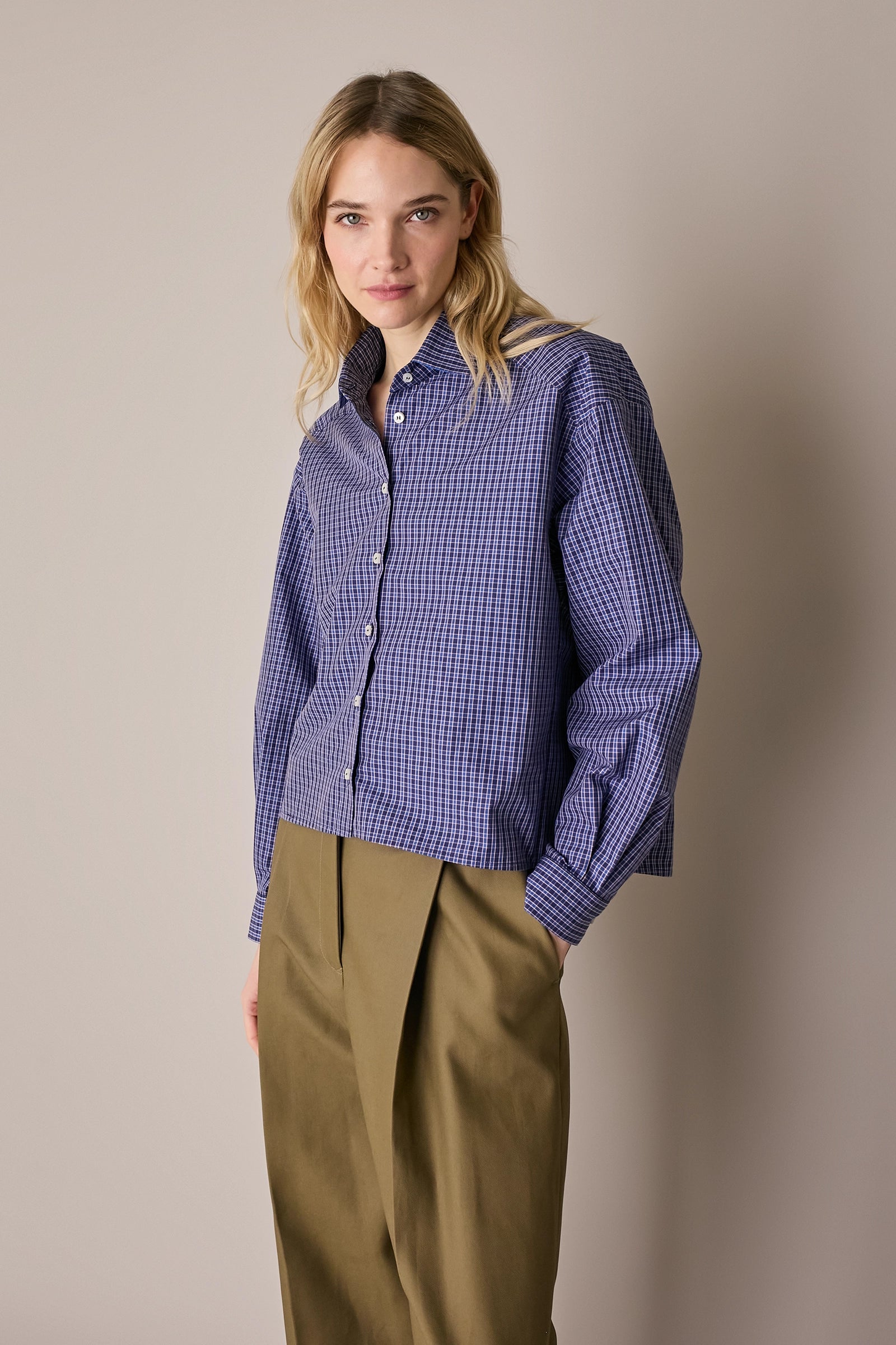 Camicia boxy in cotone