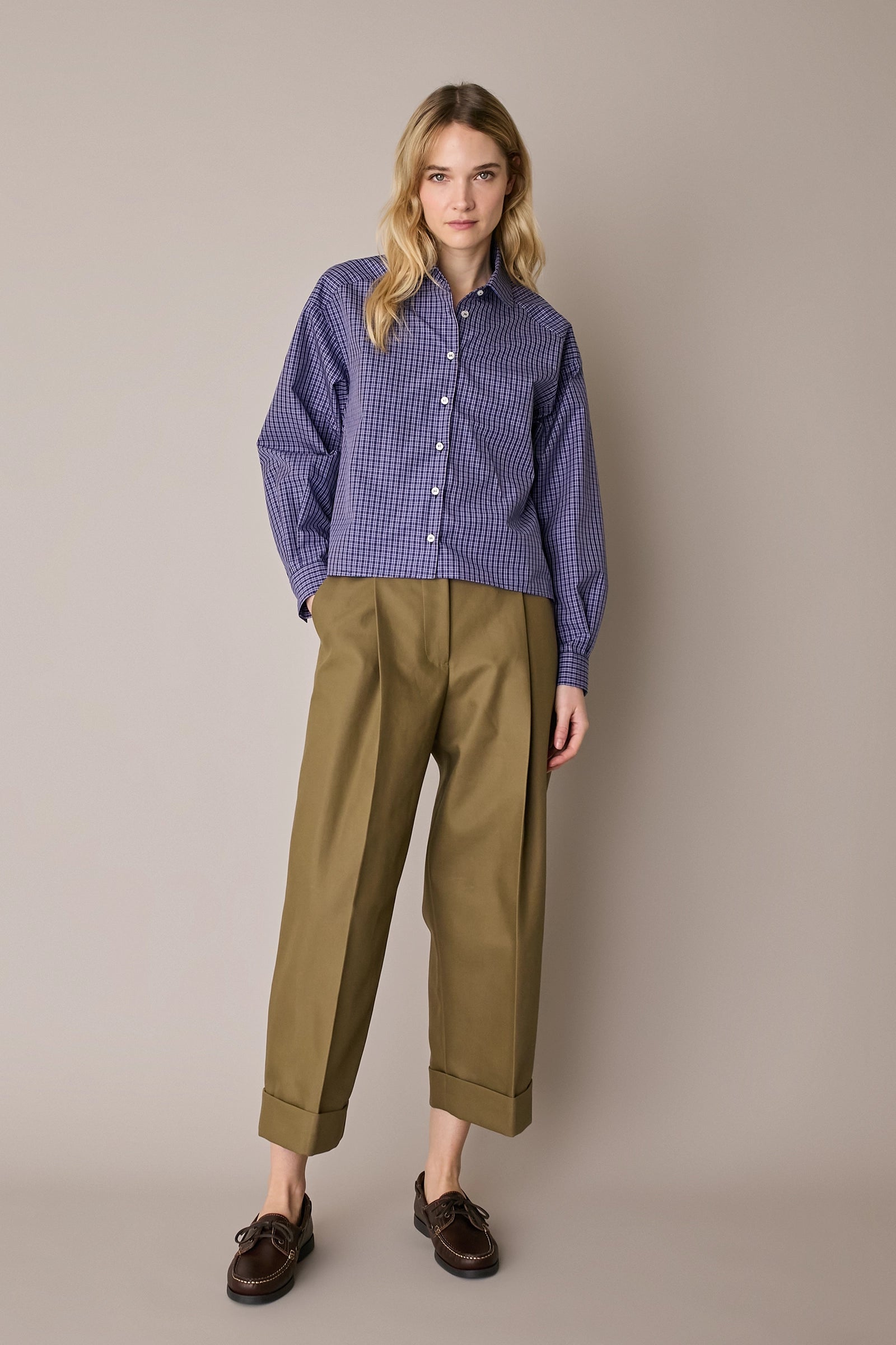Camicia boxy in cotone
