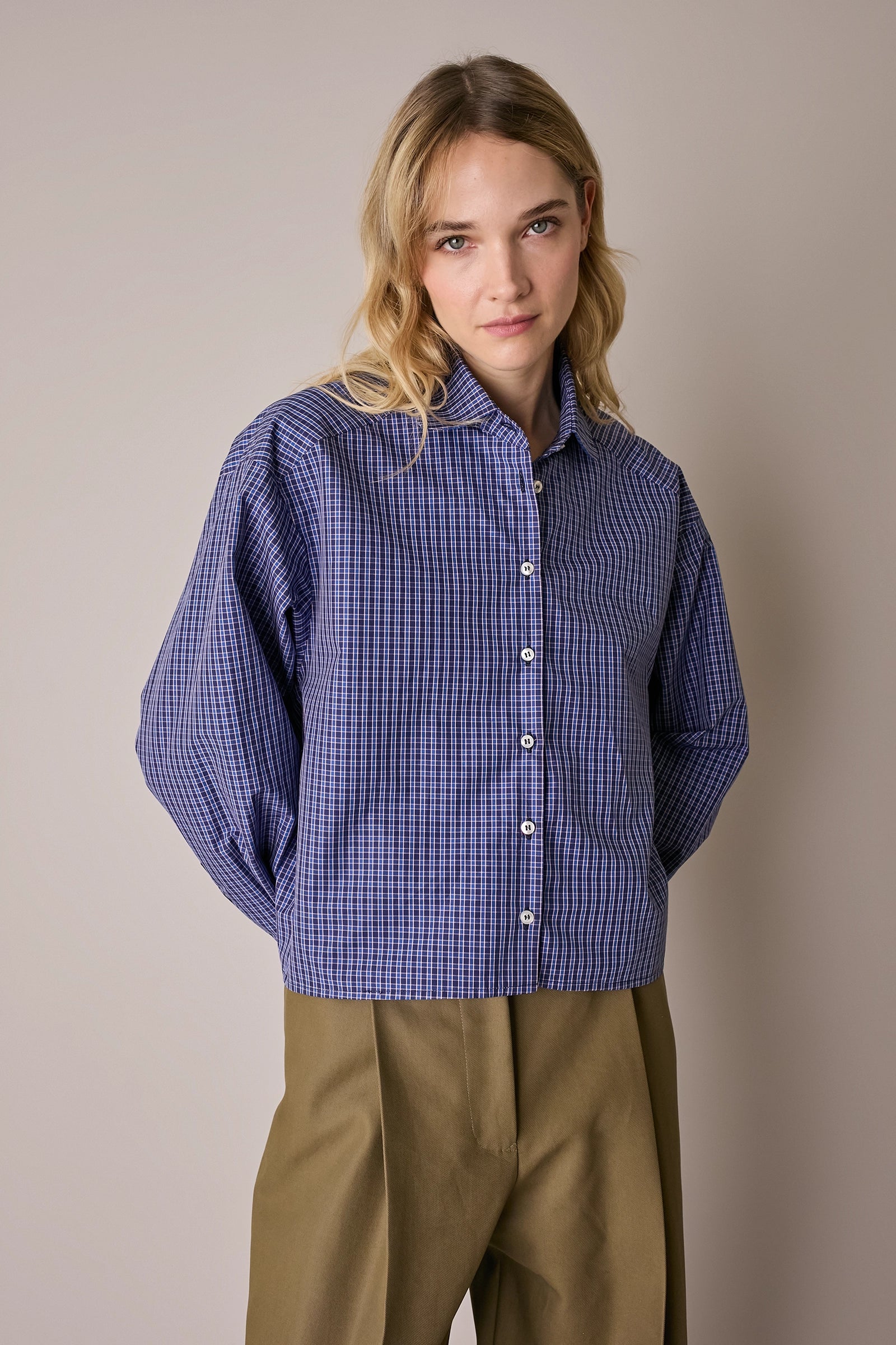 Camicia boxy in cotone
