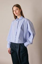 Camicia boxy con pieghe
