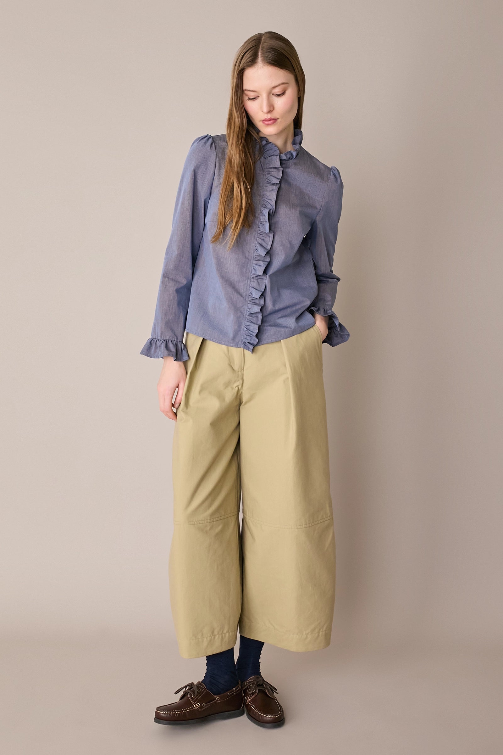 Camicia con volant