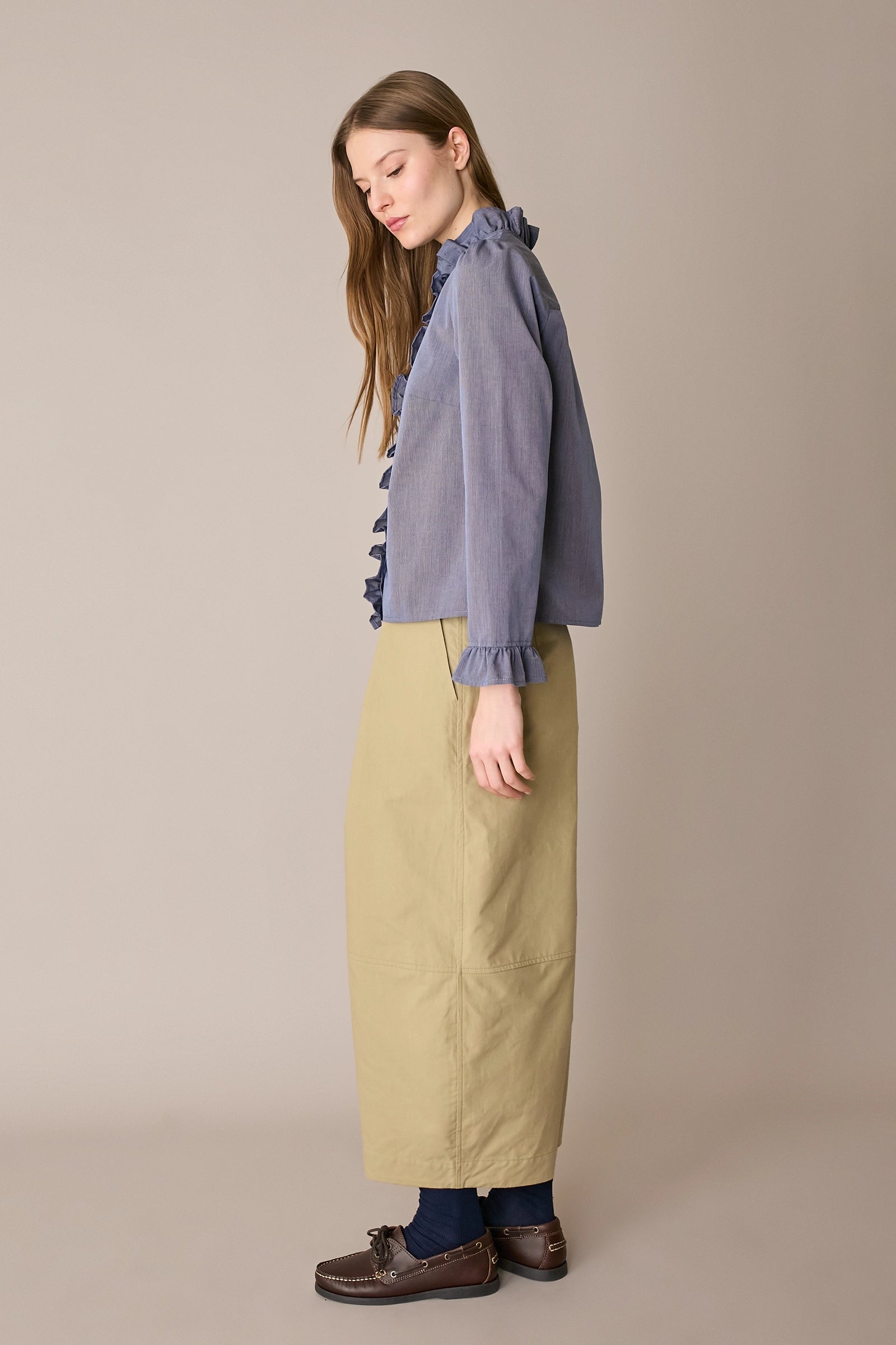 Camicia con volant
