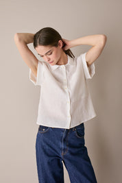 Camicia in lino con taschino