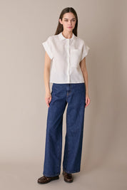 Camicia in lino con taschino