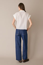 Camicia in lino con taschino