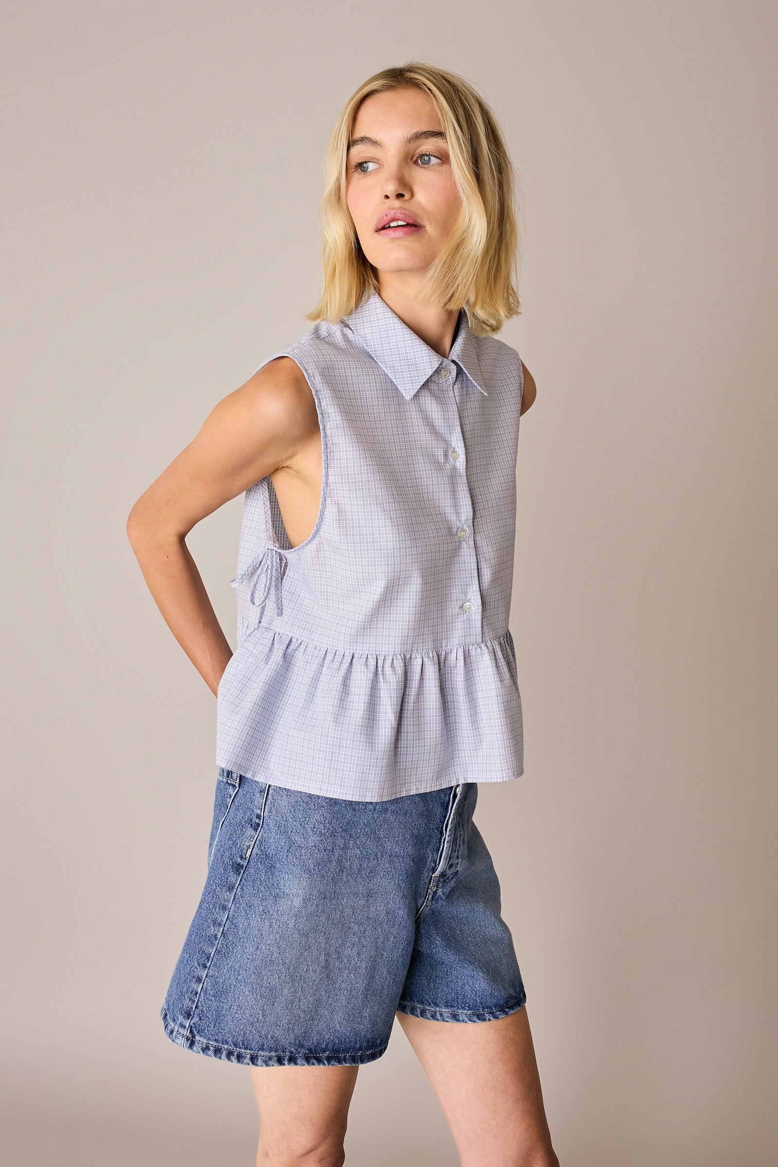 Camicia con fiocchetti