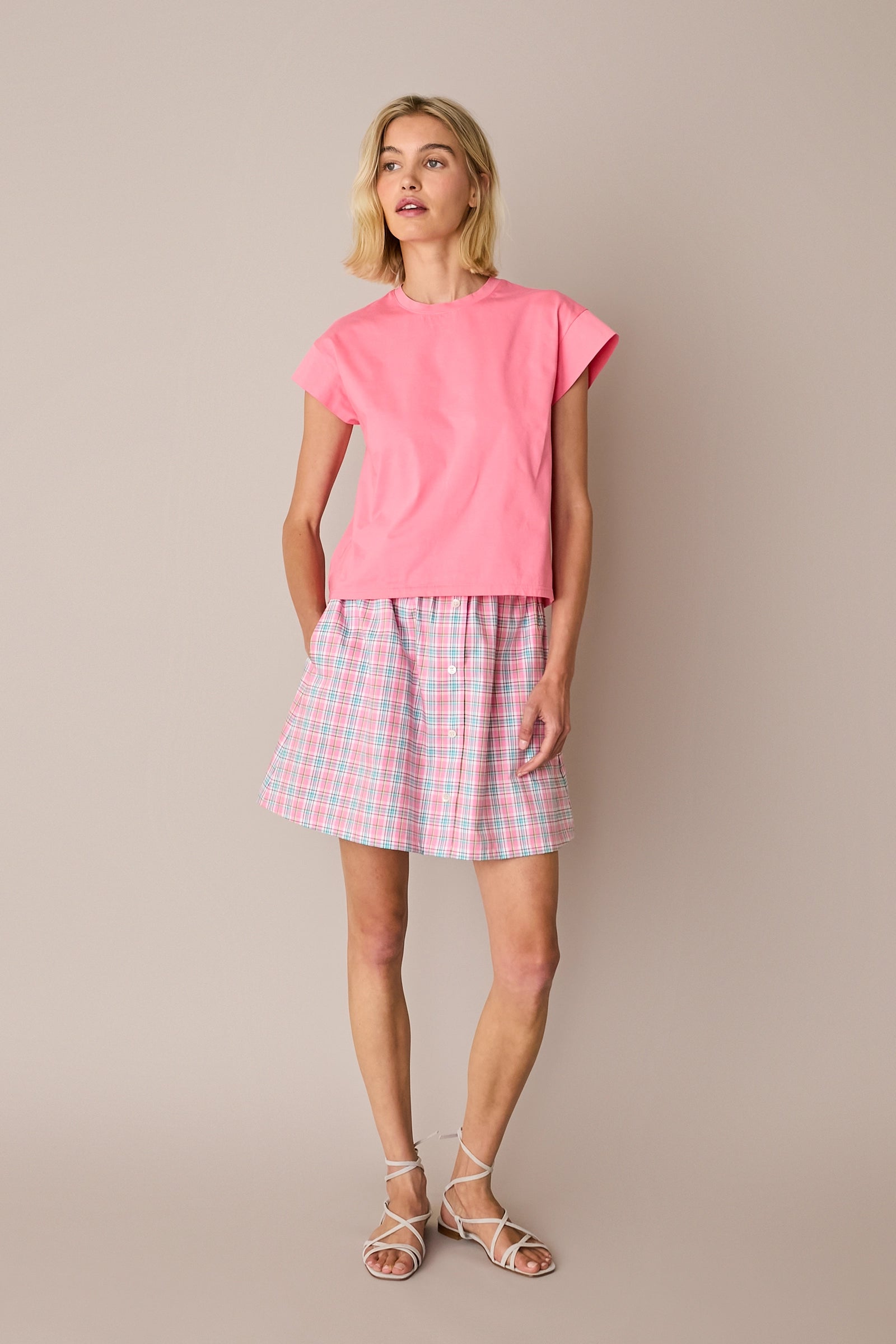T-shirt con maniche a kimono