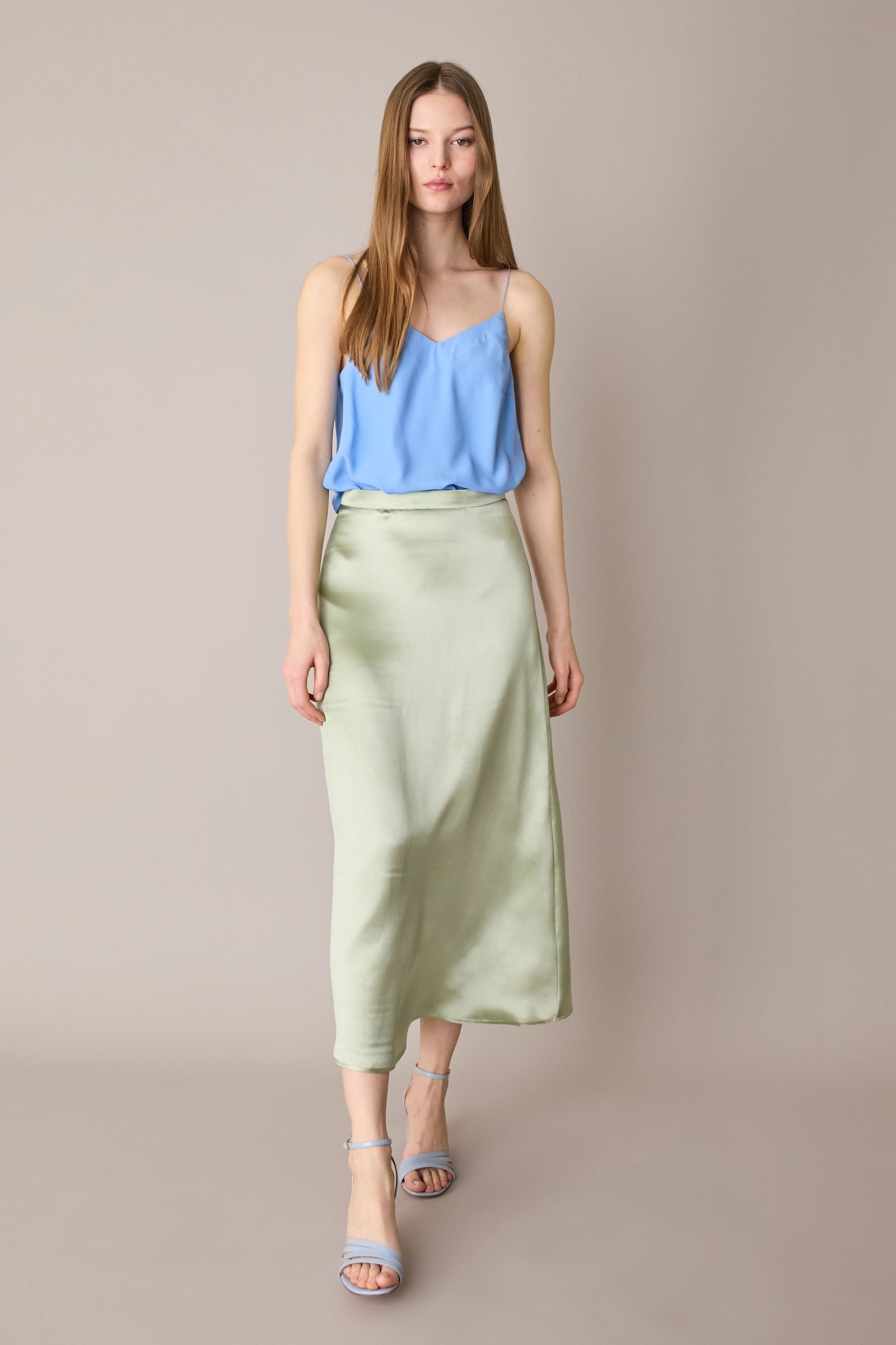 Silk-blend top 