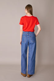 Contrast trim T-shirt