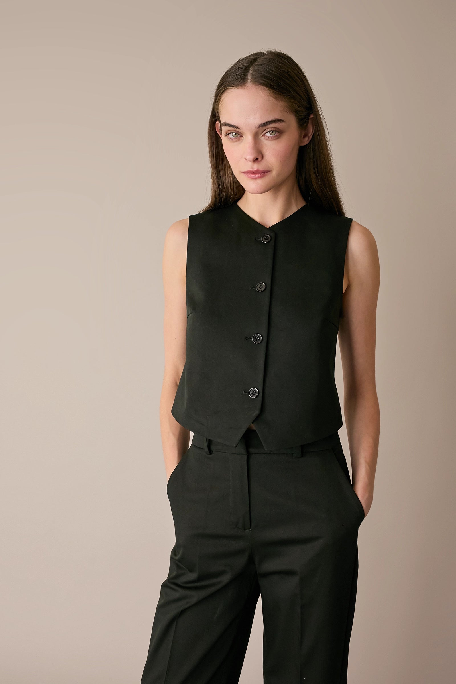 Gilet in cotone stretch