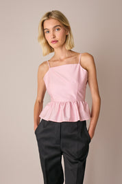 Top cut-out con balza