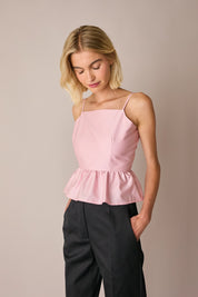 Top cut-out con balza