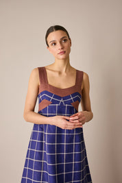 Multicolour linen dress