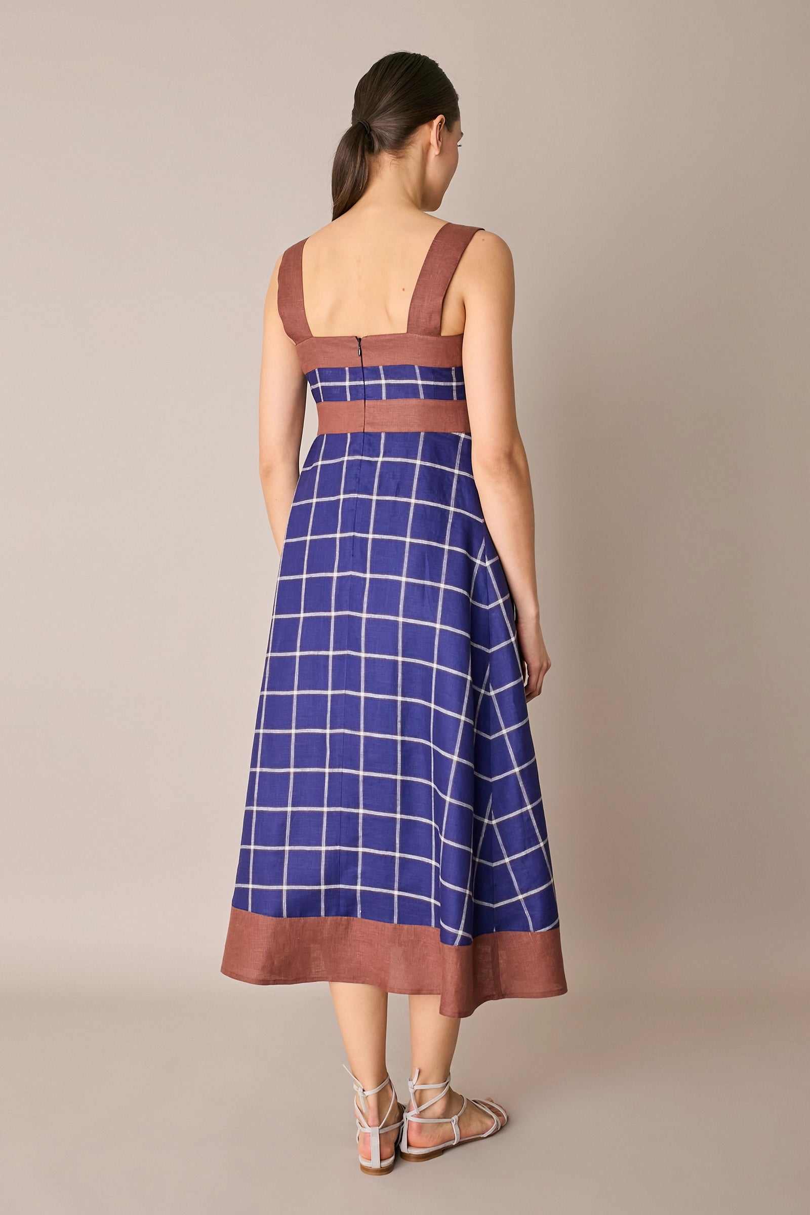 Multicolour linen dress