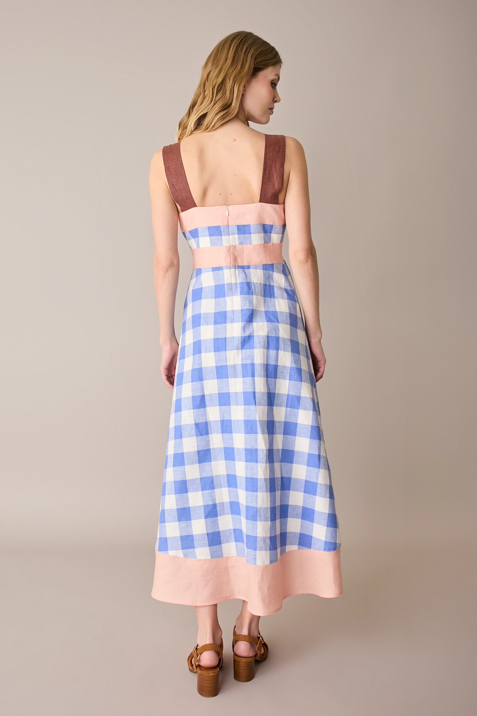 Multicolour linen dress