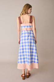 Multicolour linen dress