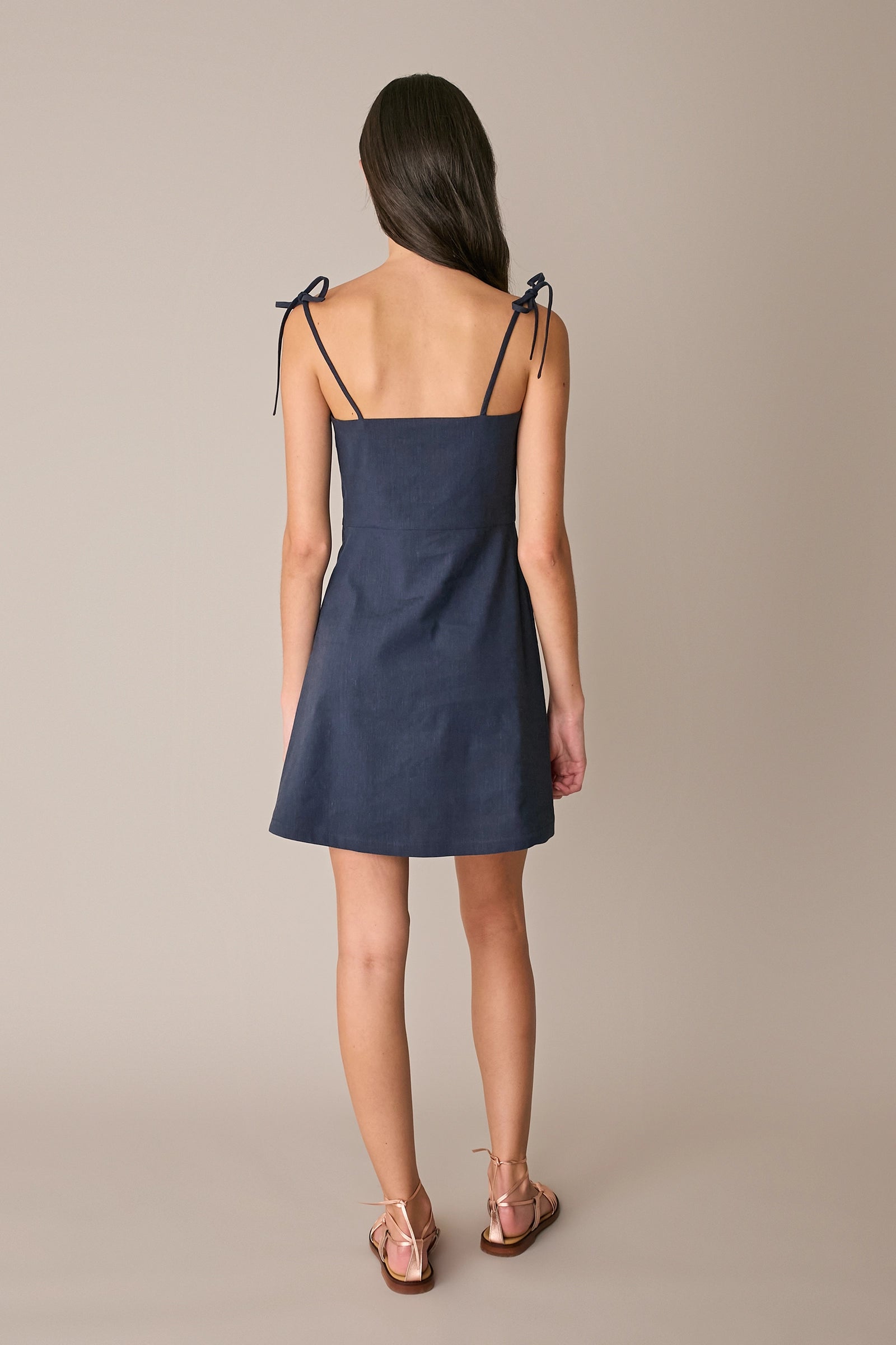 Abito in lino stretch