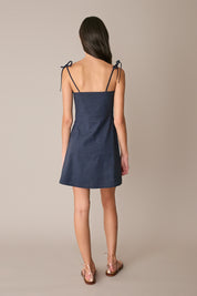 Abito in lino stretch