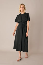 T-shirt dress with back cut-out