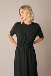 T-shirt dress with back cut-out