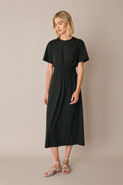 T-shirt dress with back cut-out