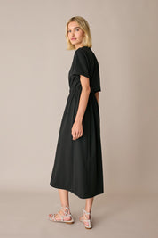 T-shirt dress with back cut-out