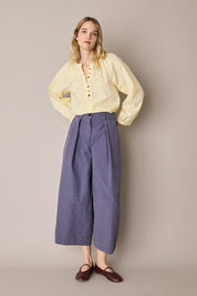 Pantaloni ampi in cotone