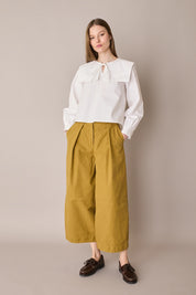 Pantaloni ampi in cotone