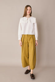Pantaloni ampi in cotone