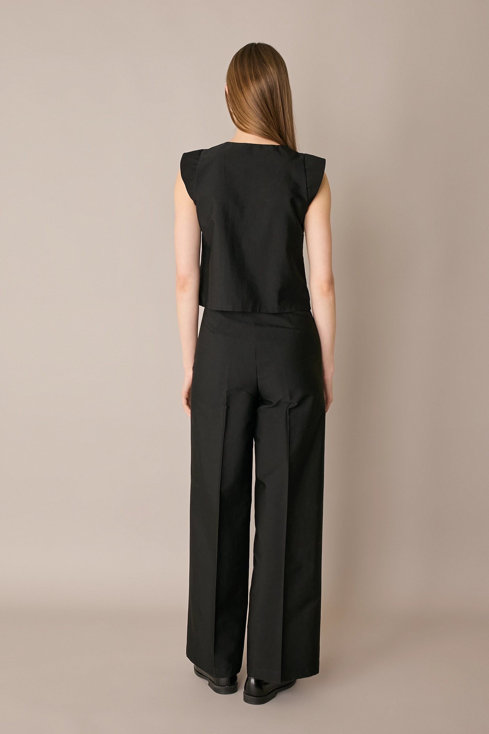 Lightweight tailored palazzo trousers