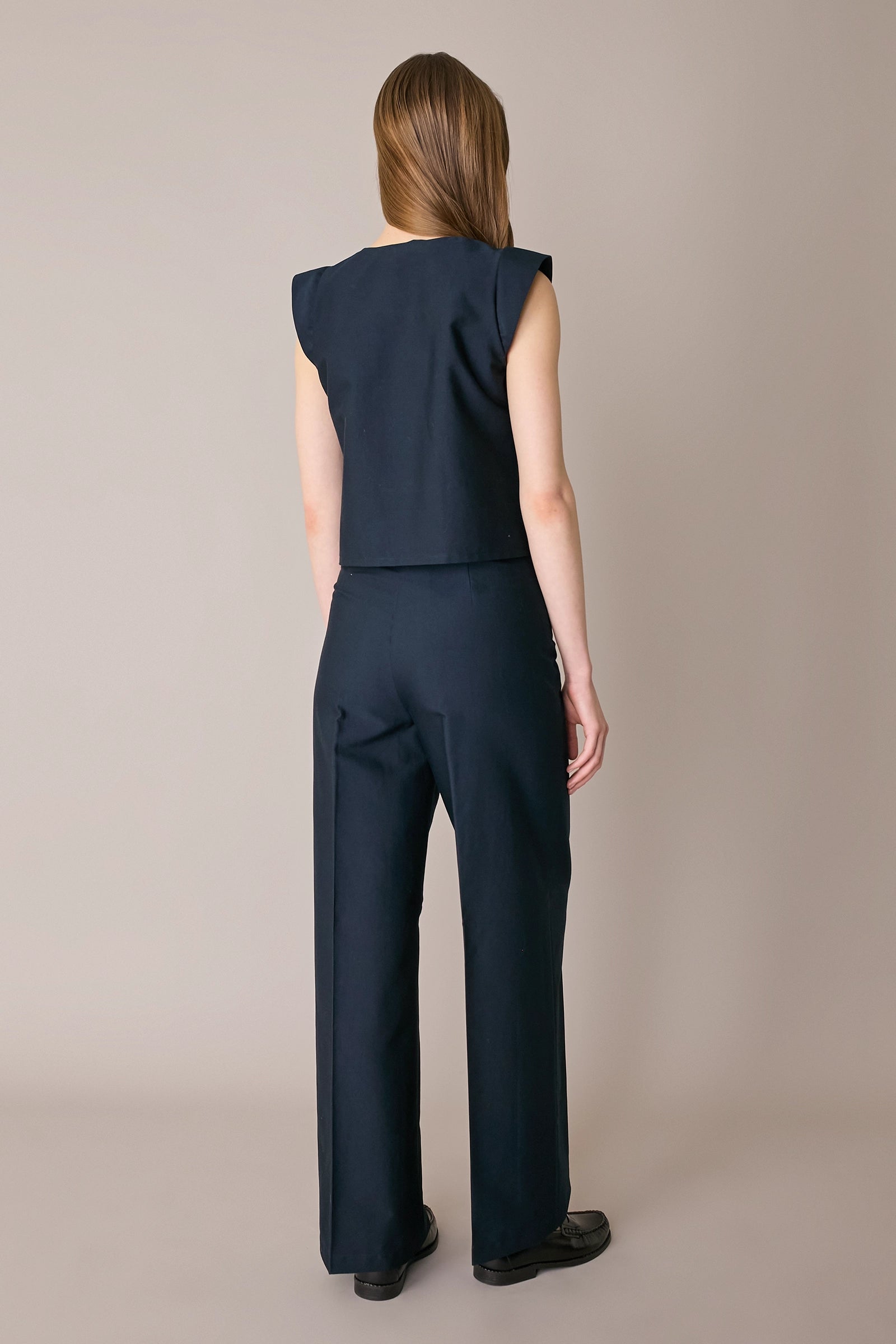 Lightweight tailored palazzo trousers