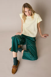 Pantaloni sportivi con impunture a contrasto