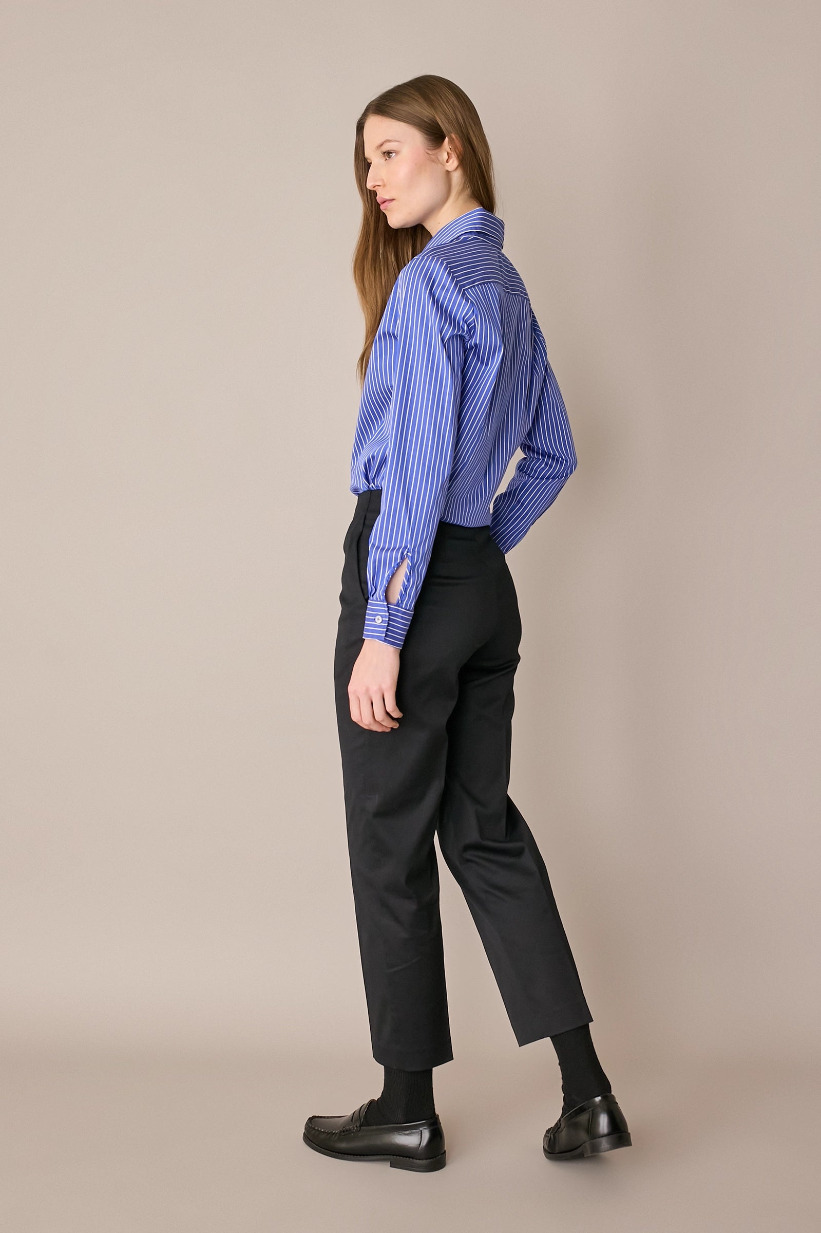 Camicia classica in cotone elasticizzato