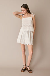 Broderie Anglaise shorts