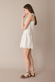 Broderie Anglaise shorts