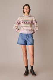 Denim 5-pocket shorts
