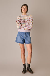 Denim 5-pocket shorts