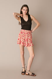 Shorts fluidi a fiori