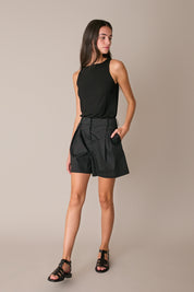 Pleated shorts