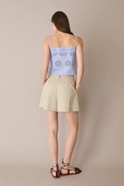 Pleated shorts