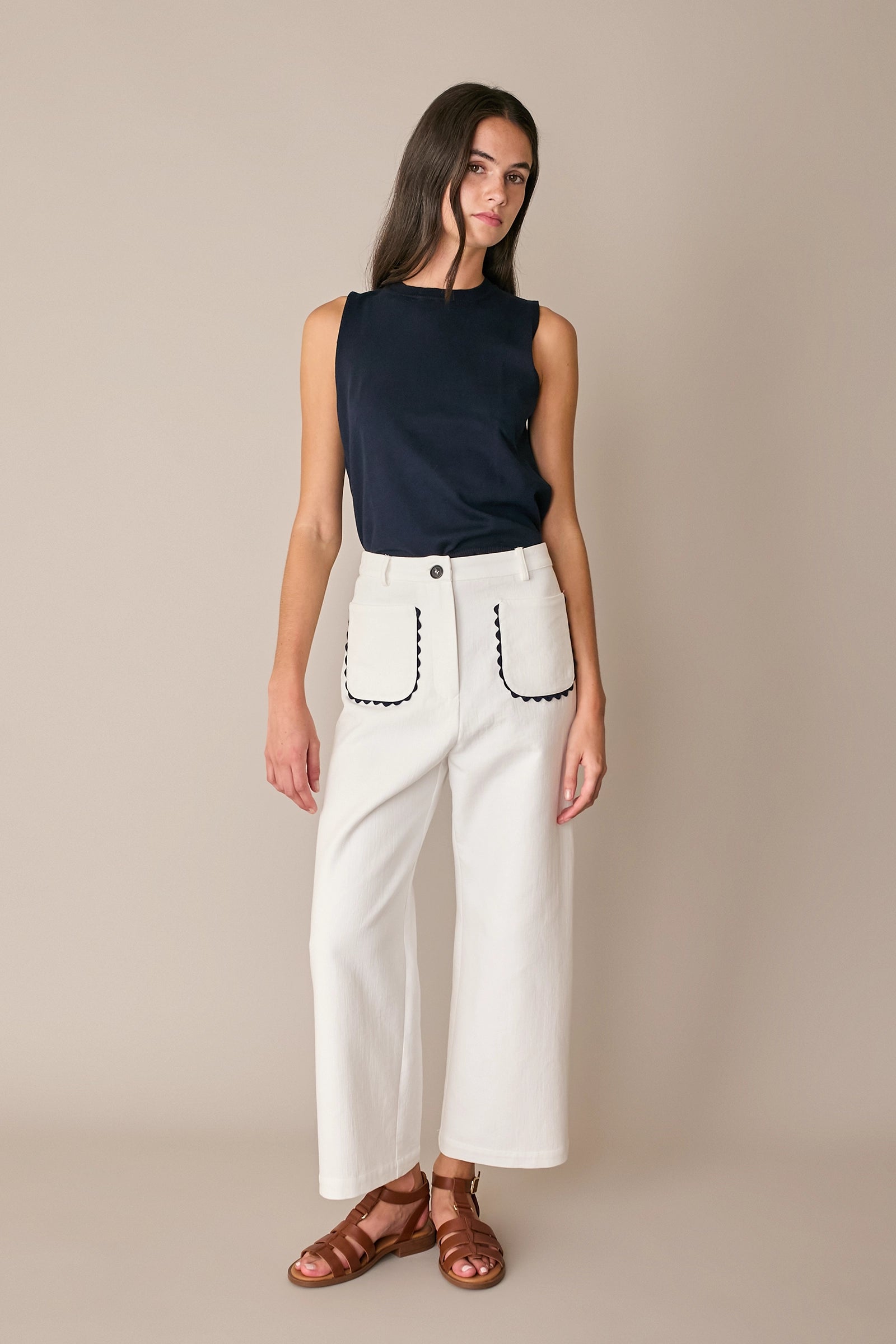 Pantaloni lunghi con serpentina