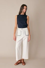 Pantaloni lunghi con serpentina