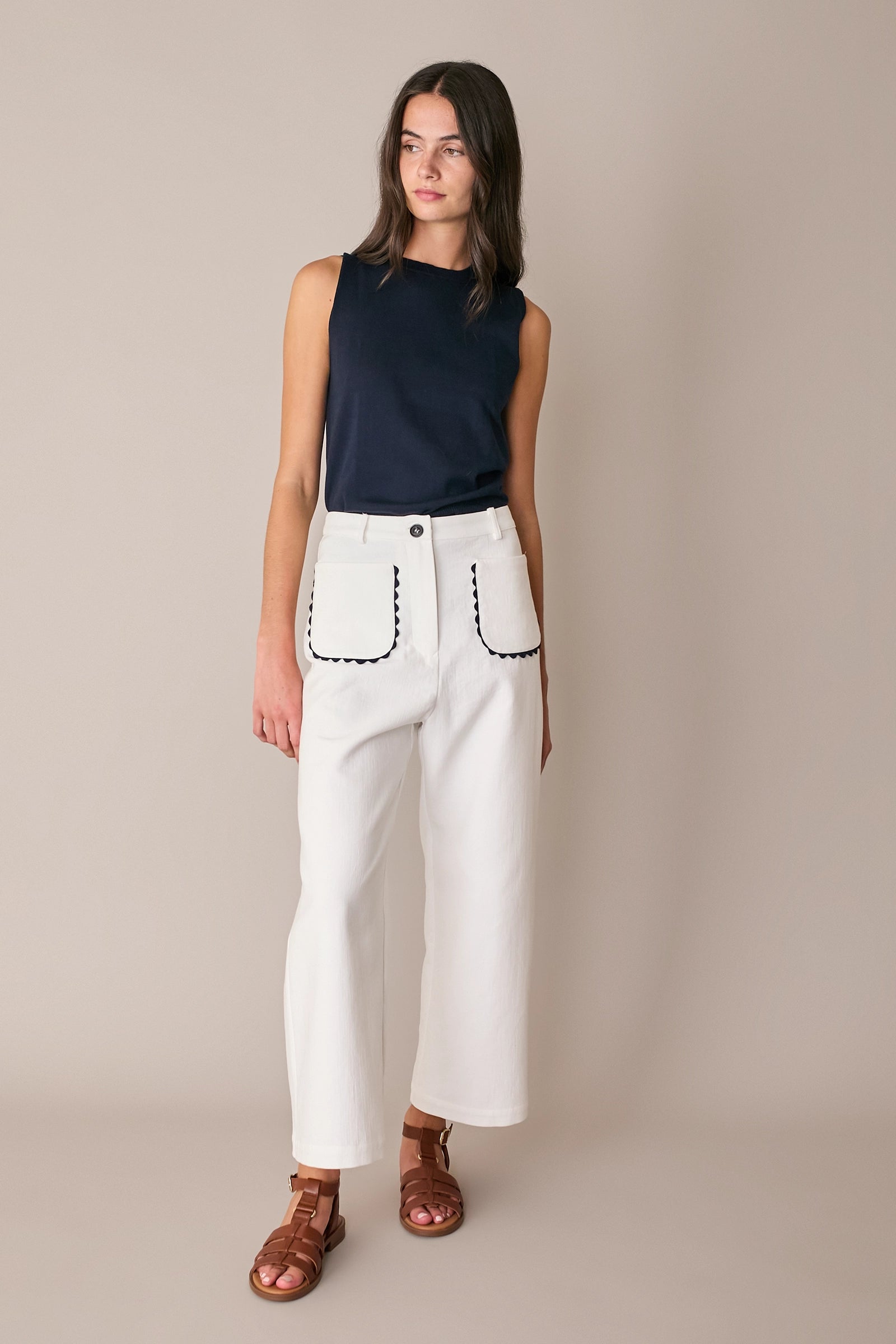 Pantaloni lunghi con serpentina